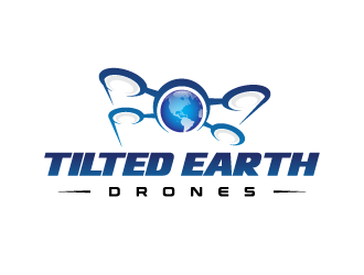 Tilted Earth Drones logo design by PRN123