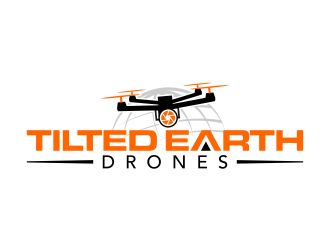 Tilted Earth Drones logo design by ingepro
