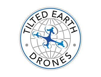 Tilted Earth Drones logo design by ingepro