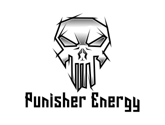 Punisher Energy  logo design by Gwerth
