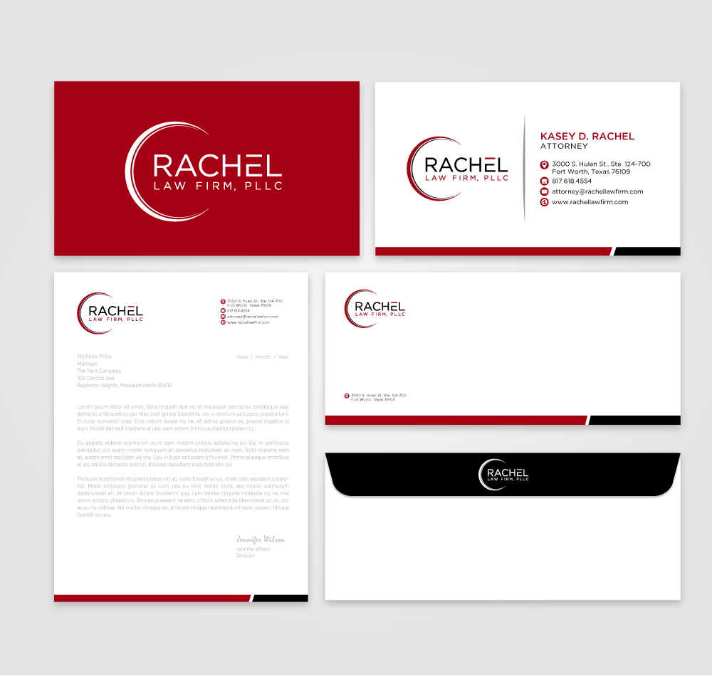 Rachel Law Firm, PLLC logo design by labo