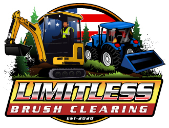 Limitless Brush Clearing/Land Management logo design by LucidSketch