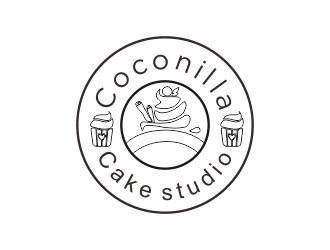 Coconilla Cake studio logo design by MUNAROH