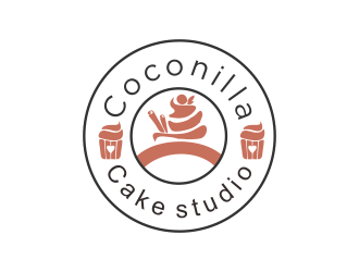 Coconilla Cake studio logo design by MUNAROH