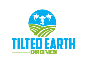 Tilted Earth Drones logo design by AamirKhan