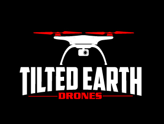 Tilted Earth Drones logo design by AamirKhan