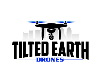Tilted Earth Drones logo design by AamirKhan