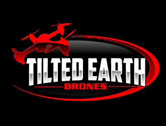 Tilted Earth Drones logo design by AamirKhan