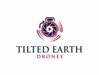 Tilted Earth Drones logo design by KaySa