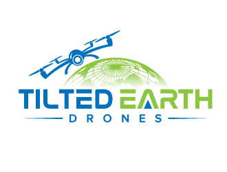 Tilted Earth Drones logo design by jaize