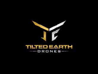 Tilted Earth Drones logo design by usef44