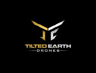 Tilted Earth Drones logo design by usef44