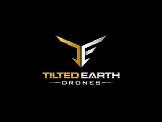 Tilted Earth Drones logo design by usef44