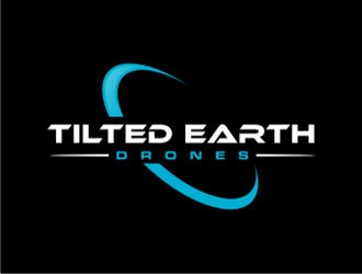 Tilted Earth Drones logo design by sheilavalencia