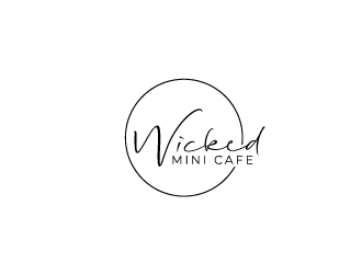 Wicked Mini Cafe logo design by bigboss