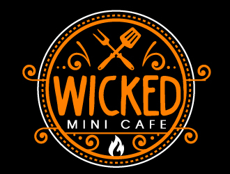 Wicked Mini Cafe logo design by AamirKhan