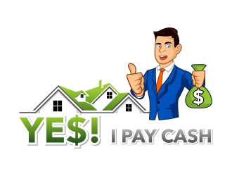 YES! I PAY CASH logo design by rizuki