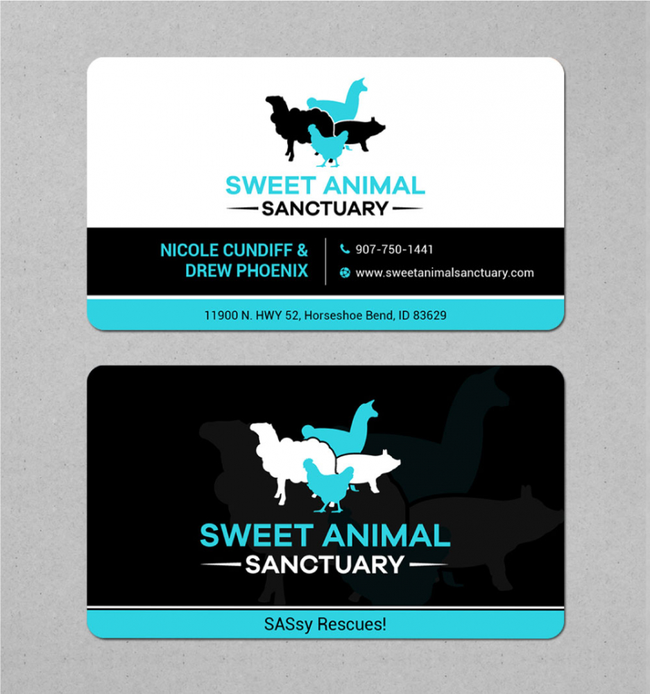 Sweet Animal Sanctuary (SAS) logo design by Boomstudioz