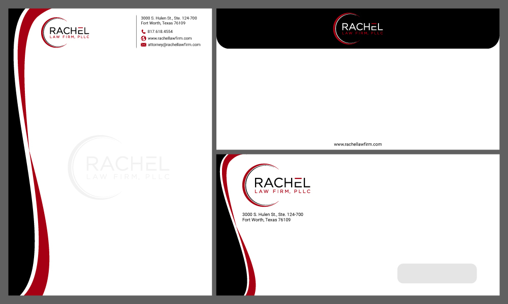 Rachel Law Firm, PLLC logo design by Gelotine