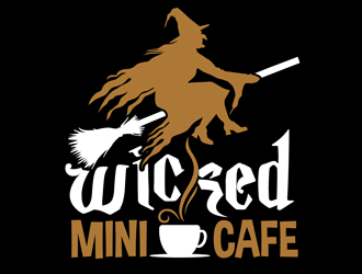 Wicked Mini Cafe logo design by DreamLogoDesign