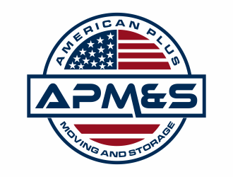 American Plus Moving and Storage  logo design by hidro