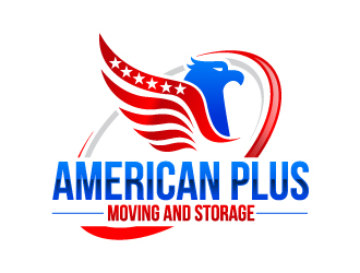 American Plus Moving and Storage  logo design by uttam
