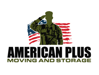 American Plus Moving and Storage  logo design by AamirKhan