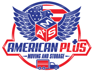 American Plus Moving and Storage  logo design by Suvendu