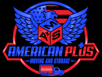 American Plus Moving and Storage  logo design by Suvendu