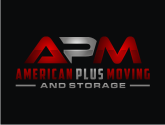 American Plus Moving and Storage  logo design by Artomoro