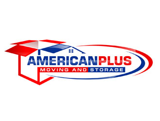 American Plus Moving and Storage  logo design by DreamLogoDesign