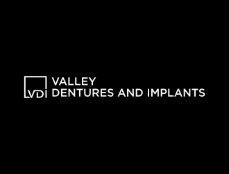 Valley Dentures and Implants logo design by javaz