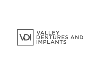 Valley Dentures and Implants logo design by johana