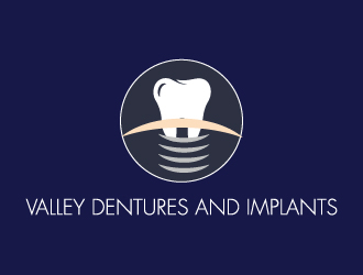 Valley Dentures and Implants logo design by pilKB