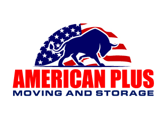 American Plus Moving and Storage  logo design by AamirKhan