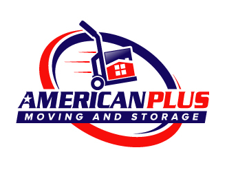 American Plus Moving and Storage  logo design by jaize