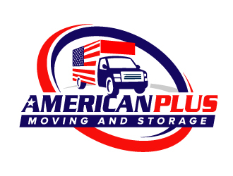 American Plus Moving and Storage  logo design by jaize