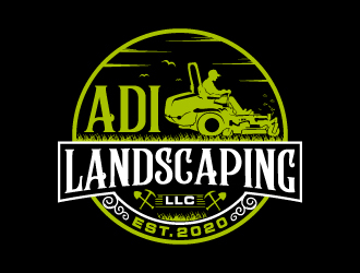 ADI Landscaping LLC logo design by LucidSketch