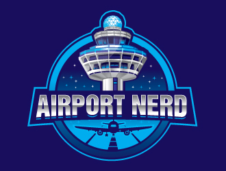AirportNerd logo design by Sandip