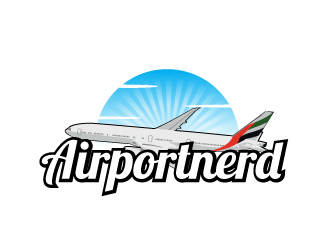 AirportNerd logo design by AamirKhan