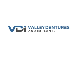 Valley Dentures and Implants logo design by protein