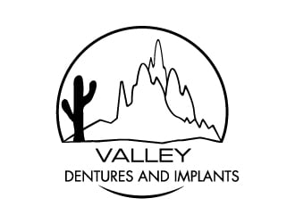 Valley Dentures and Implants logo design by pilKB