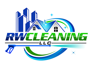 RW CLEANING LLC logo design by 3Dlogos