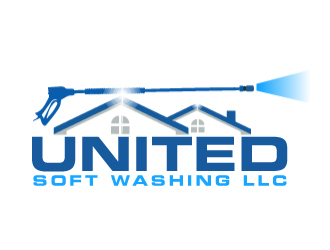 United Soft washing LLC  logo design by AamirKhan