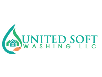 United Soft washing LLC  logo design by AamirKhan