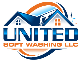 United Soft washing LLC  logo design by Suvendu