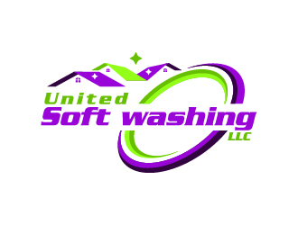 United Soft washing LLC  logo design by gateout