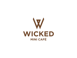 Wicked Mini Cafe logo design by FloVal