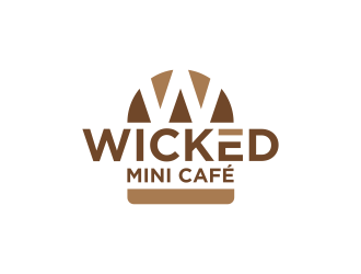 Wicked Mini Cafe logo design by FloVal