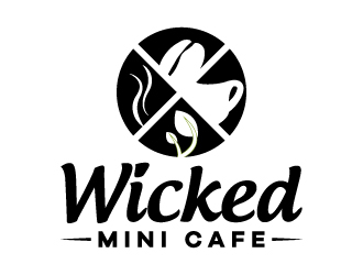 Wicked Mini Cafe logo design by karjen